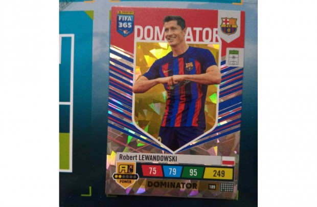 Panini FIFA 365 2023 Adrenalyn XL Lewandowski Dominator krtya