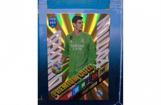 Panini FIFA 365 2024 Courtois Prmium Gold Limited krtya