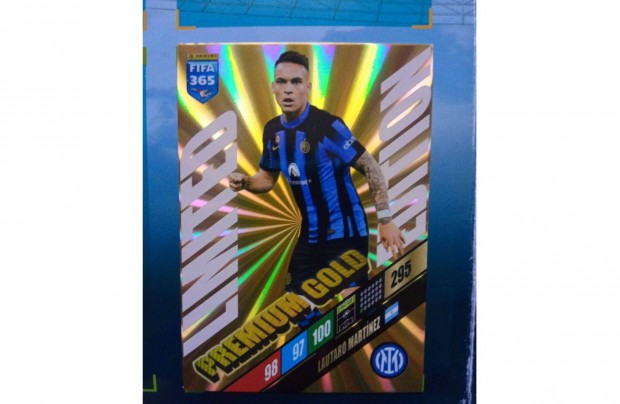 Panini FIFA 365 2024 Lautaro Martnez Prmium Gold Limited krtya