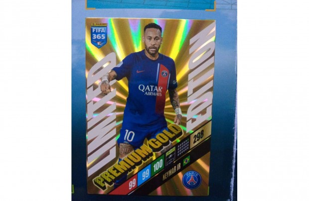 Panini FIFA 365 2024 Neymar Jr Prmium Gold Limited focis krtya