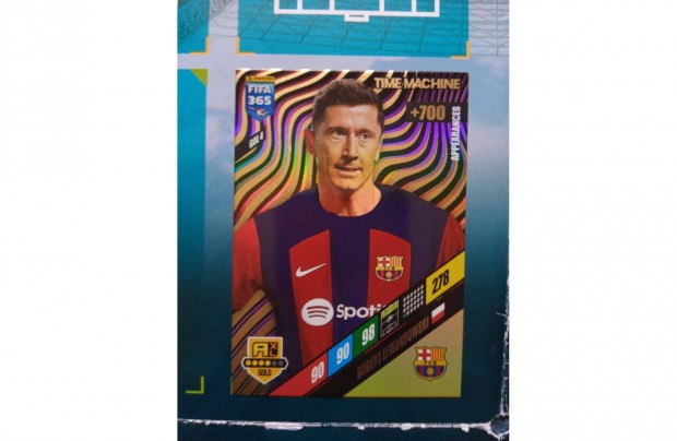 Panini FIFA 365 2024 Robert Lewandowski Time Machine krtya