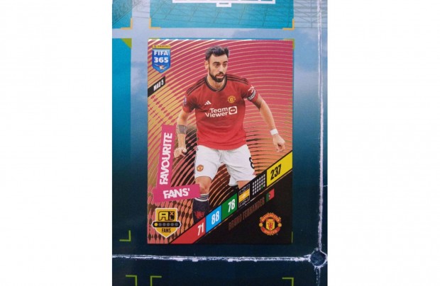 Panini FIFA 365 Adrenalyn 2024 Bruno Fernandes fans krtya