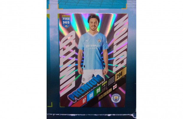 Panini FIFA 365 Adrenalyn 2024 Grealish Prmium Limited krtya