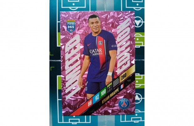 Panini FIFA 365 Adrenalyn 2024 Kylian Mbapp XXL Limited Tavaszi Akci