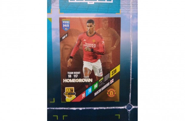 Panini FIFA 365 Adrenalyn 2024 Marcus Rashford Homegrown krtya