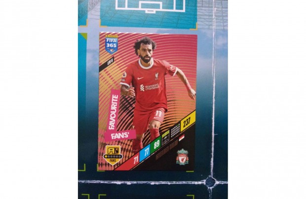 Panini FIFA 365 Adrenalyn 2024 Mohamed Salah fans krtya