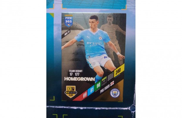 Panini FIFA 365 Adrenalyn 2024 Phil Foden Homegrown krtya