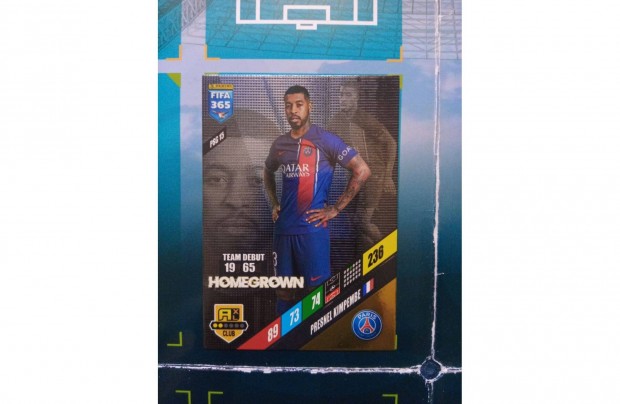 Panini FIFA 365 Adrenalyn 2024 Presnel Kimpembe Homegrown krtya