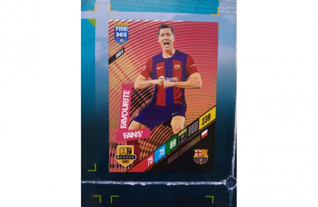 Panini FIFA 365 Adrenalyn 2024 Robert Lewandowski fans krtya