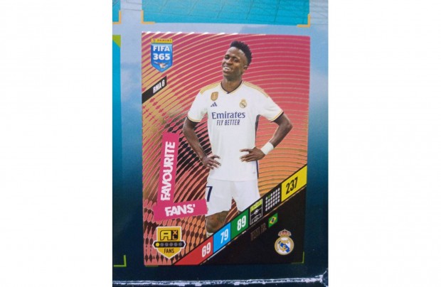 Panini FIFA 365 Adrenalyn 2024 Vini Jr. fans krtya