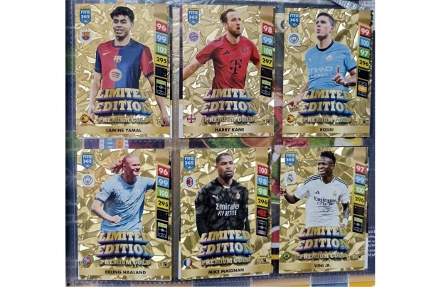 Panini FIFA 365 Adrenalyn 2025 Premium Gold Limited krtya