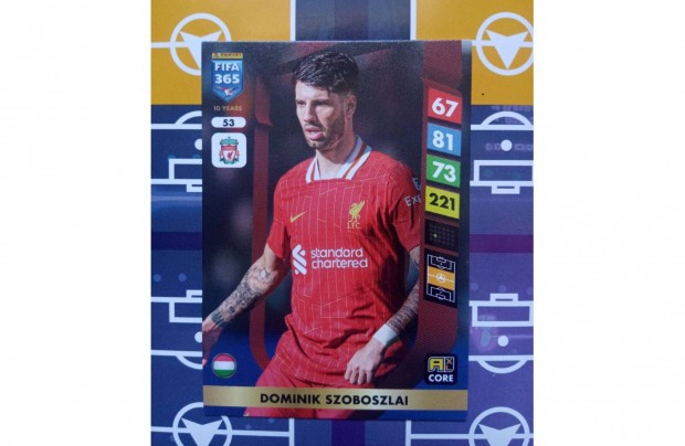 Panini FIFA 365 Adrenalyn 2025 Team Mate Szoboszlai Dominik krtya