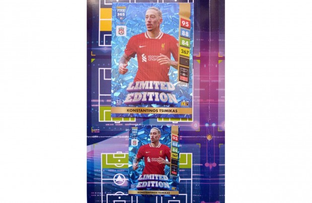 Panini FIFA 365 Adrenalyn 2025 Tsimikas XXL Limited krtya