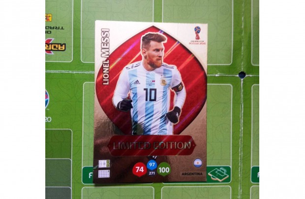 Panini FIFA World Cup 2018 Adrenalyn Messi XXL Limited krtya