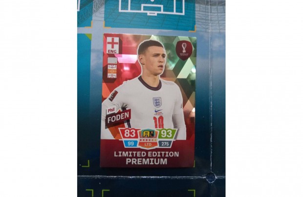 Panini FIFA World Cup Qatar 2022 Prmium Limited Foden focis krtya