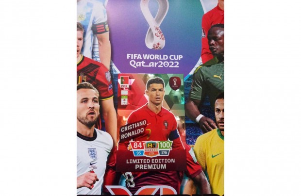Panini FIFA World Cup Qatar 2022 Prmium Limited Ronaldo focis krtya