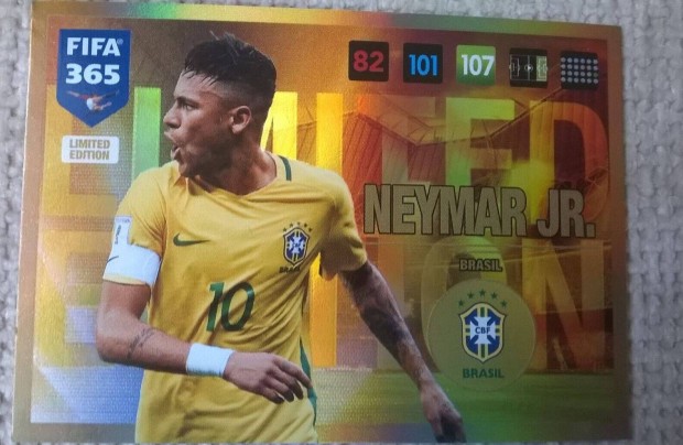 Panini Fifa 365 2017 Neymar limited krtya
