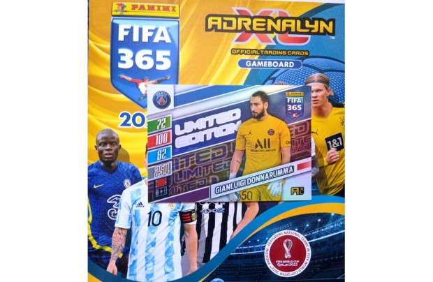Panini Fifa 365 2022 Adrenalyn Donnarumma XXL Limited focis kártya