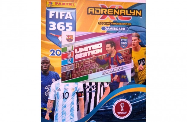 Panini Fifa 365 2022 Adrenalyn Messi XXL Limited krtya