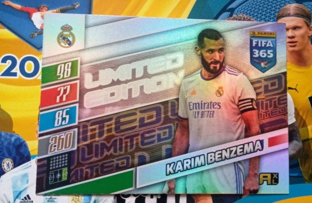 Panini Fifa 365 2022 Update Karim Benzema XXL Limited krtya