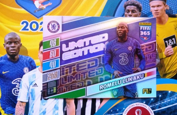 Panini Fifa 365 2022 Update Lukaku XXL Limited focis krtya