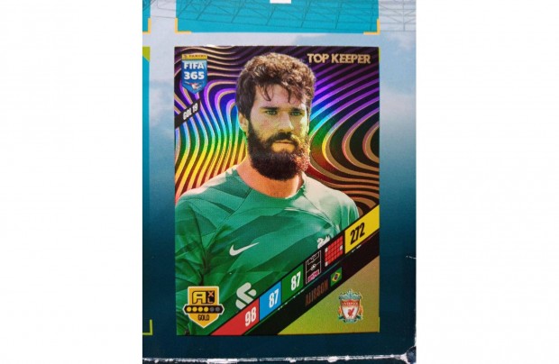 Panini Fifa 365 2024 Alisson Top Keeper focis krtya