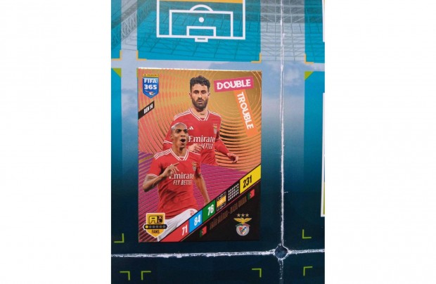 Panini Fifa 365 2024 Joao Mario-Rafa Silva Double Trouble focis krtya