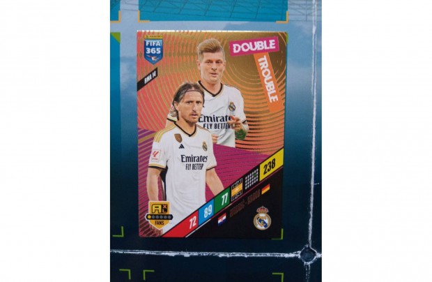 Panini Fifa 365 2024 Kroos-Modric Double Trouble focis krtya