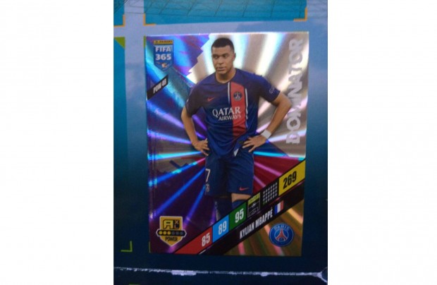 Panini Fifa 365 2024 Kylian Mbapp Dominator krtya