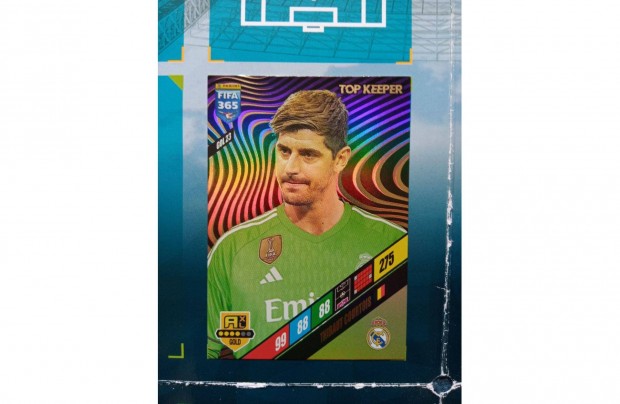 Panini Fifa 365 2024 Thibaut Courtois Top Keeper focis krtya