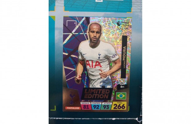 Panini Premier League 2023 Adrenalyn Lucas Moura Limited krtya