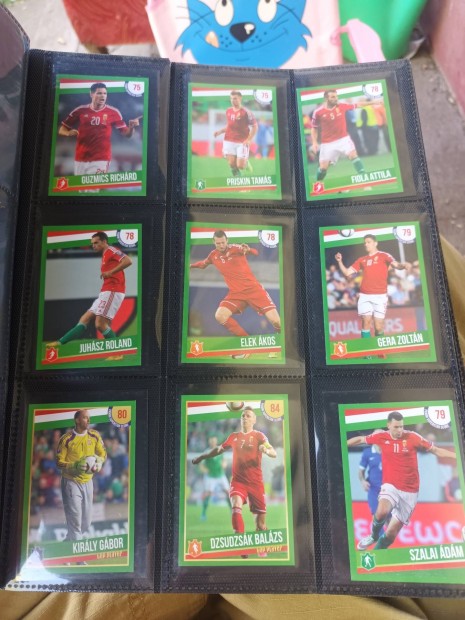 Panini Superstars teljes magyar sor focis krtya Magyar Vlogatott