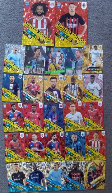 Panini Top Class s FIFA Adrenalyn XL krtyk egyben vegyesen eladk