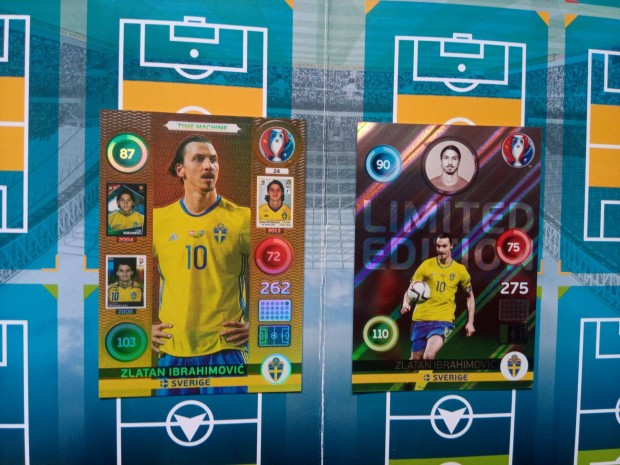 Panini UEFA Euro 2016 Adrenalyn Zlatan Ibrahimovic krtya