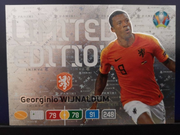 Panini UEFA Euro 2020 Adrenalyn XL - Georginio Wijnaldum - Limited Edi