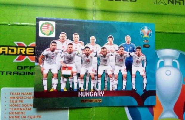 Panini UEFA Euro 2020 preview Magyarország csapatkép kártya