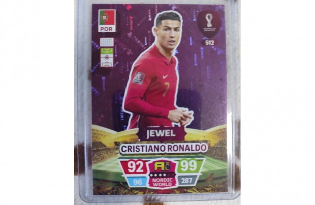 Panini World Cup 2022 Qatar Ronaldo Jewel krtya