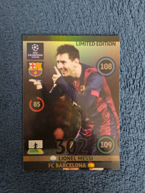 Panini adrenalyn 2014-15 Messi XL Limited Edition krtya