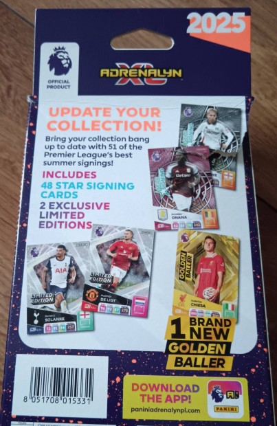 Panini adrenalyn xl 2025 focis kártya