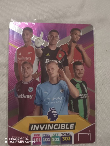 Panini premier league invincible focis krtya plasma extra ritka