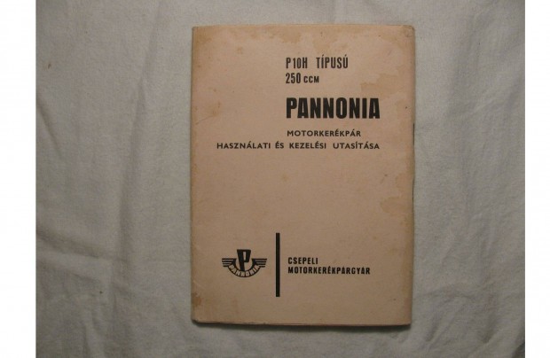 Pannnia P10H motorkerkpr hasznlati s kezelsi uatstsa