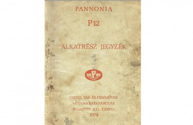 Pannnia P12 alkatrsz katalgus ( Magyar )