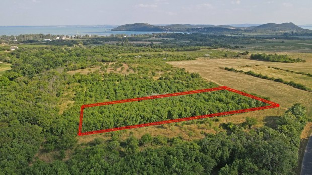 Panorámás külterületi telek Balatonfüreden