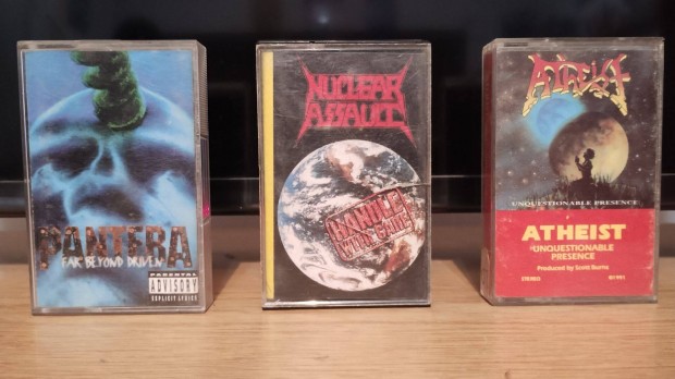 Pantera , Atheist, Nuklear Assault Kazettk