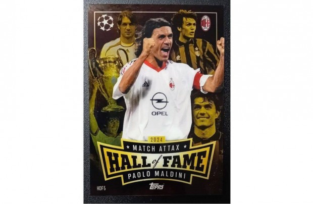 Paolo Maldini AC Milan Hall of Fame focis krtya Match Attax 2025