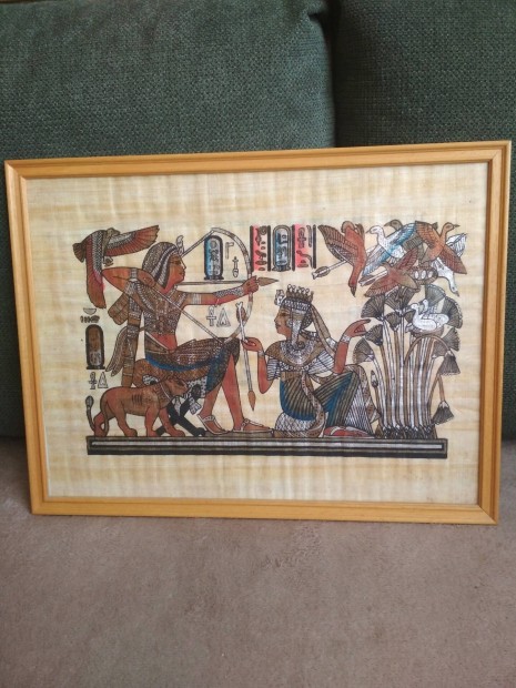 Paprusz Egyiptomi Kp Ketrtben 43x33 cm Bp.IV.XIV.