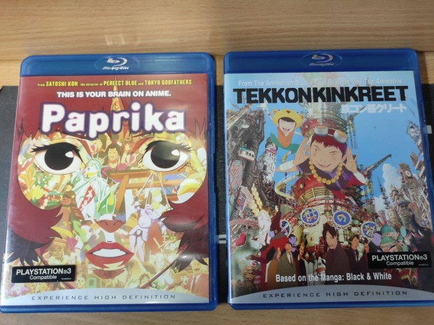 Paprika éstekkonkinkreet bluray (Manga-Anime)