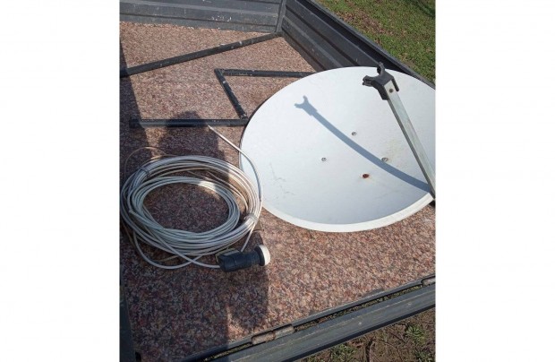 Parabola antenna+fej+tartó