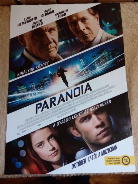 Paranoia (Harrison Ford, Gary Oldman, Amber Heard) mozi-plakt elad!