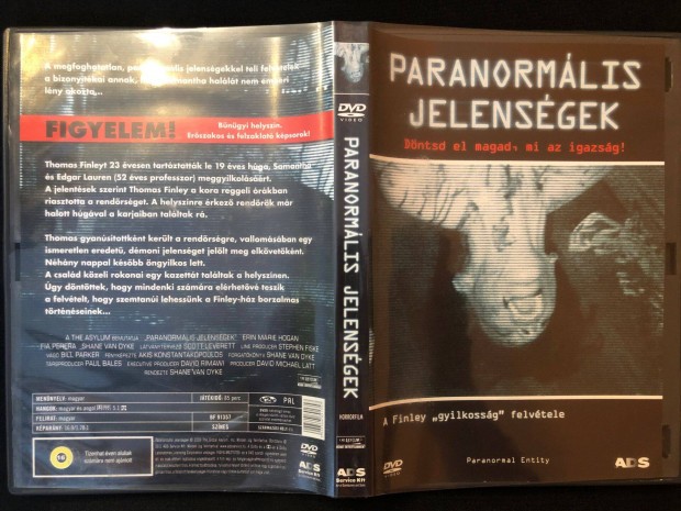 Paranormlis jelensgek (karcmentes, Erin Marie Hogan) DVD